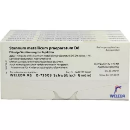 STANNUM METALLICUM praeparatum D 8 ampulas, 48X1 ml