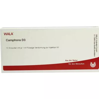 CAMPHORA D 3 ampulas, 10X1 ml CAMPHORA D 3 ampulas, 10X1 ml
