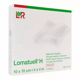 LOMATUELL H Masāžas tills 10x10 cm sterils, 10 gab