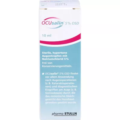 OCUSALIN 5% OSD Acu pilieni, 1X10 ml