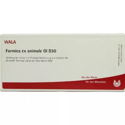 FORMICA EX animale GL D 30 ampulas, 10X1 ml