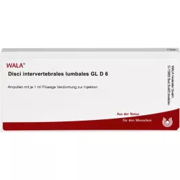 DISCI intervertebrales lumbales GL D 6 ampulas, 10X1 ml