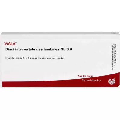 DISCI intervertebrales lumbales GL D 6 ampulas, 10X1 ml