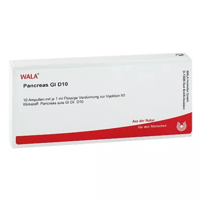 PANCREAS GL D 10 ampulas, 10X1 ml PANCREAS GL D 10 ampulas, 10X1 ml