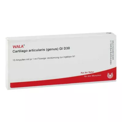 CARTILAGO articularis ģints GL D 30 ampulas, 10X1 ml CARTILAGO articularis ģints GL D 30 ampulas, 10X1 ml