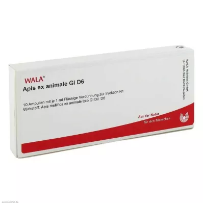 APIS EX animale GL D 6 ampulas, 10X1 ml APIS EX animale GL D 6 ampulas, 10X1 ml