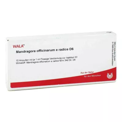 MANDRAGORA OFFICINARIUM e radice D 6 ampulas, 10X1 ml MANDRAGORA OFFICINARIUM e radice D 6 ampulas, 10X1 ml