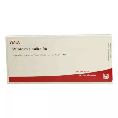 VERATRUM E radice D 4 ampulas, 10X1 ml VERATRUM E radice D 4 ampulas, 10X1 ml