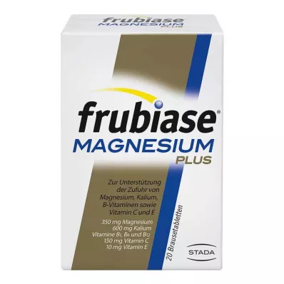 FRUBIASE MAGNESIUM Plus putojošās tabletes, 20 gab FRUBIASE MAGNESIUM Plus putojošās tabletes, 20 gab