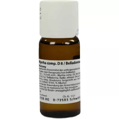MYRRHA D 8/Belladonna Radix D 10 aa maisījums, 50 ml MYRRHA D 8/Belladonna Radix D 10 aa maisījums, 50 ml
