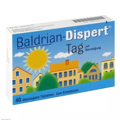 BALDRIAN DISPERT Dienas apvalkotās tabletes, 40 gab