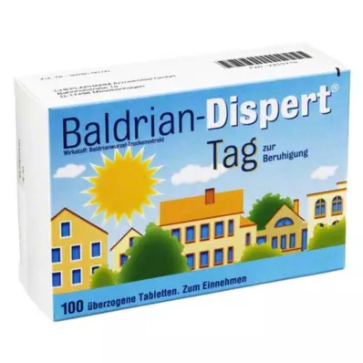 BALDRIAN DISPERT Dienas apvalkotās tabletes, 100 gab BALDRIAN DISPERT Dienas apvalkotās tabletes, 100 gab