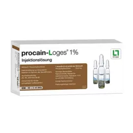 PROCAIN-Loges 1% šķīdums injekcijām ampulas, 50X2 ml