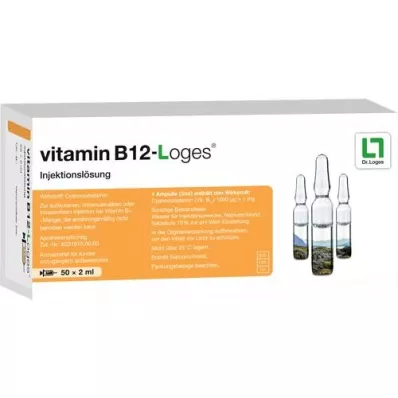 VITAMIN B12-LOGES Injekcijas šķīdums ampulās, 50X2 ml