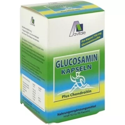 GLUCOSAMIN 750 mg+Hondroitīns 100 mg kapsulas, 90 gab