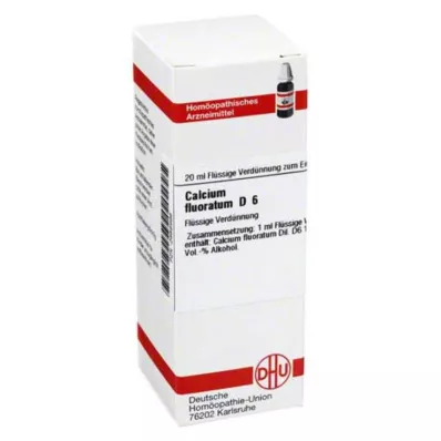 CALCIUM FLUORATUM D 6 atšķaidījums, 20 ml CALCIUM FLUORATUM D 6 atšķaidījums, 20 ml