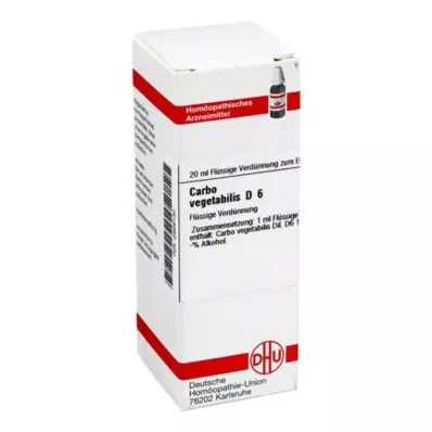 CARBO VEGETABILIS D 6 atšķaidījums, 20 ml CARBO VEGETABILIS D 6 atšķaidījums, 20 ml