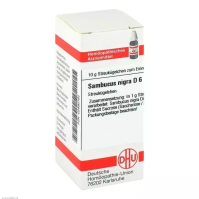 SAMBUCUS NIGRA D 6 lodītes, 10 g
