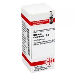 NATRIUM CHLORATUM D 6 lodītes, 10 g