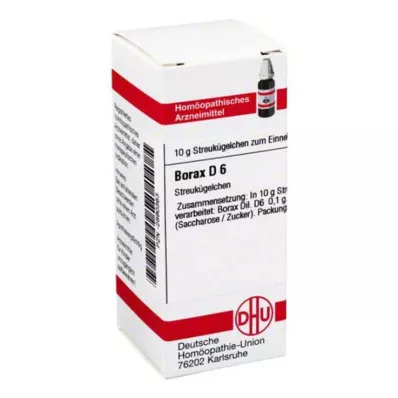 BORAX D 6 lodītes, 10 g