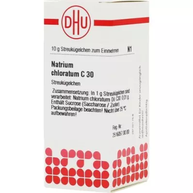 NATRIUM CHLORATUM C 30 bumbiņas, 10 g
