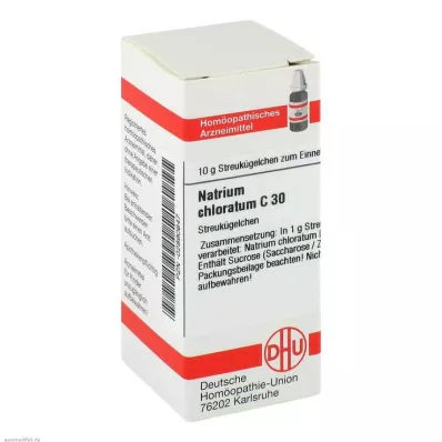 NATRIUM CHLORATUM C 30 bumbiņas, 10 g