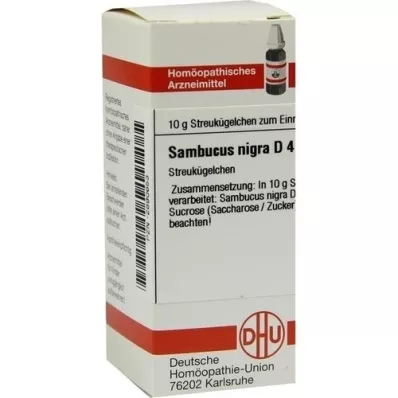 SAMBUCUS NIGRA D 4 globules, 10 g