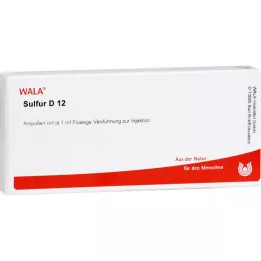 SULFUR D 12 ampulas, 10X1 ml