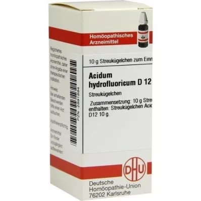 ACIDUM HYDROFLUORICUM D 12 bumbiņas, 10 g