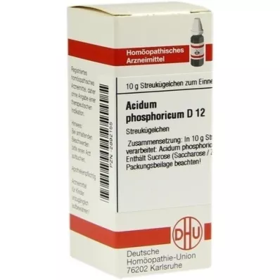 ACIDUM PHOSPHORICUM D 12 bumbiņas, 10 g