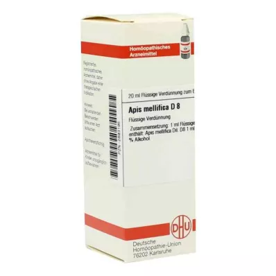 APIS MELLIFICA D 8 atšķaidījums, 20 ml