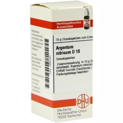 ARGENTUM NITRICUM D 10 globules, 10 g