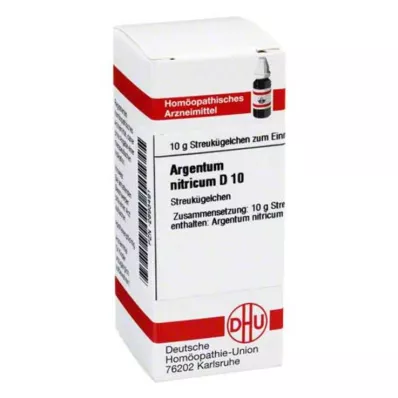 ARGENTUM NITRICUM D 10 globules, 10 g ARGENTUM NITRICUM D 10 globules, 10 g