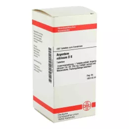 ARGENTUM NITRICUM D 8 tabletes, 200 kapsulas