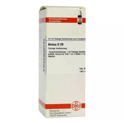 ARNICA D 20 atšķaidījums, 50 ml