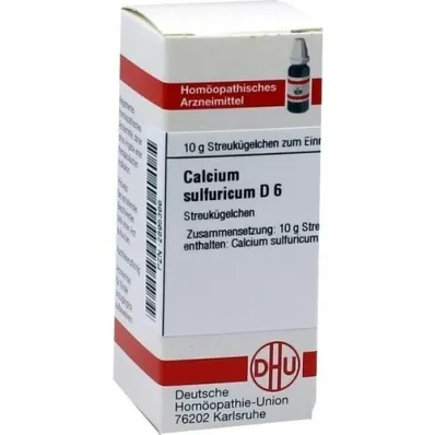 CALCIUM SULFURICUM D 6 lodītes, 10 g
