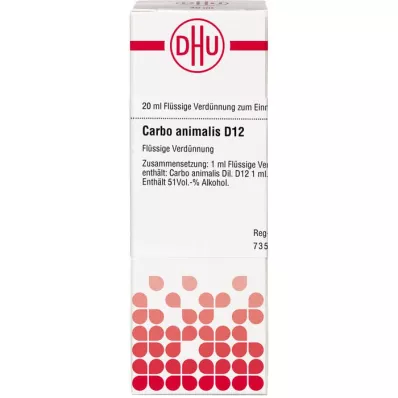 CARBO ANIMALIS D 12 atšķaidījums, 20 ml
