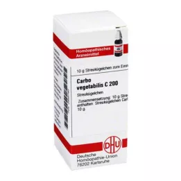 CARBO VEGETABILIS C 200 bumbiņas, 10 g