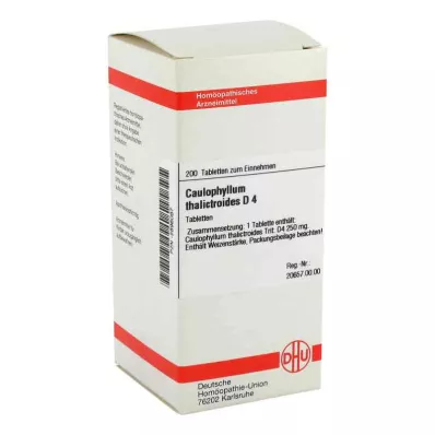 CAULOPHYLLUM THALICTROIDES D 4 tabletes, 200 kapsulas