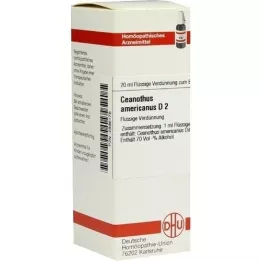 CEANOTHUS AMERICANUS D 2 atšķaidījums, 20 ml