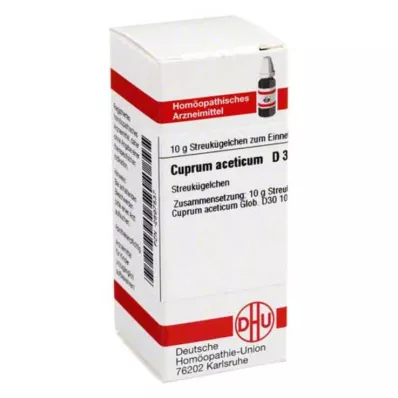 CUPRUM ACETICUM D 30 bumbiņas, 10 g