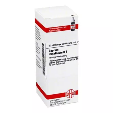 CUPRUM METALLICUM D 6 atšķaidījums, 20 ml CUPRUM METALLICUM D 6 atšķaidījums, 20 ml