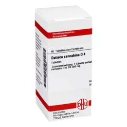 DATISCA cannabina D 4 tabletes, 80 gab