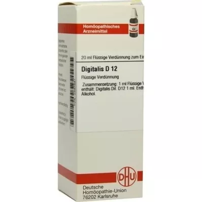 DIGITALIS D 12 atšķaidījums, 20 ml