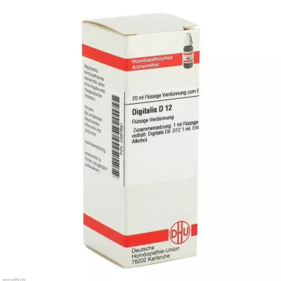 DIGITALIS D 12 atšķaidījums, 20 ml DIGITALIS D 12 atšķaidījums, 20 ml