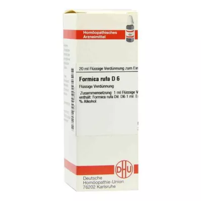 FORMICA RUFA D 6 atšķaidījums, 20 ml