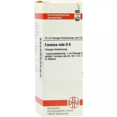 FORMICA RUFA D 6 atšķaidījums, 20 ml