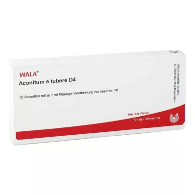 ACONITUM E tubere D 4 ampulas, 10X1 ml ACONITUM E tubere D 4 ampulas, 10X1 ml