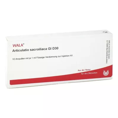 ARTICULATIO sacroiliaca GL D 30 ampulas, 10X1 ml