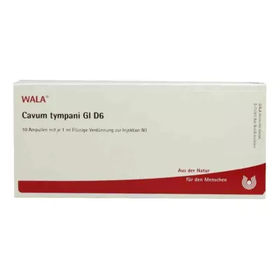CAVUM tympani GL D 6 ampulas, 10X1 ml CAVUM tympani GL D 6 ampulas, 10X1 ml